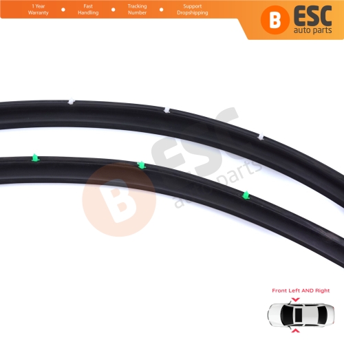 Front Door Inner Fender Arch Seal Set for VW Transporter T5 T6 T6.1 Caravelle Multivan 7H0837565 7H0837566