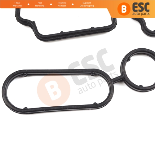 Oil Filter Holder Gasket Set Oil Cooler O-Ring Seals for Audi Seat Skoda VW VAG 1.6TDI 2.0 TDI Engines 03L198070 03L198441