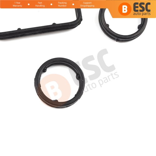 Oil Filter Holder Gasket Set Oil Cooler O-Ring Seals for Audi Seat Skoda VW VAG 1.6TDI 2.0 TDI Engines 03L198070 03L198441