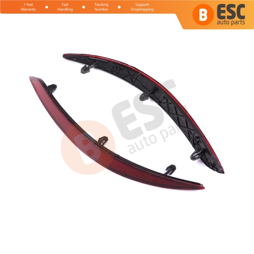 Rear Right Left Side Bumper Reflex Reflector for Fiat Tipo MK2 356 357 Egea 2015-On 4-Door Sedan 51998151 51998149