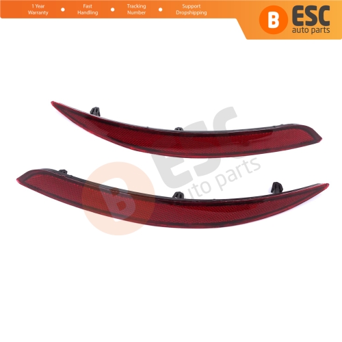 Rear Right Left Side Bumper Reflex Reflector for Fiat Tipo MK2 356 357 Egea 2015-On 4-Door Sedan 51998151 51998149