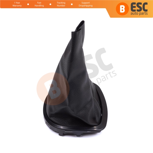 Manual Gear Shift Stick Boot Gaiter Cover Black Color Frame for Renault Clio MK3 BR CR SB SR 2005-2014 8200379961