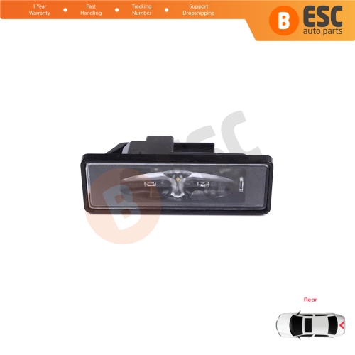 Rear Bumper LED License Plate Light Lamp Assy for Renault Nissan Opel Infiniti 265108990C 