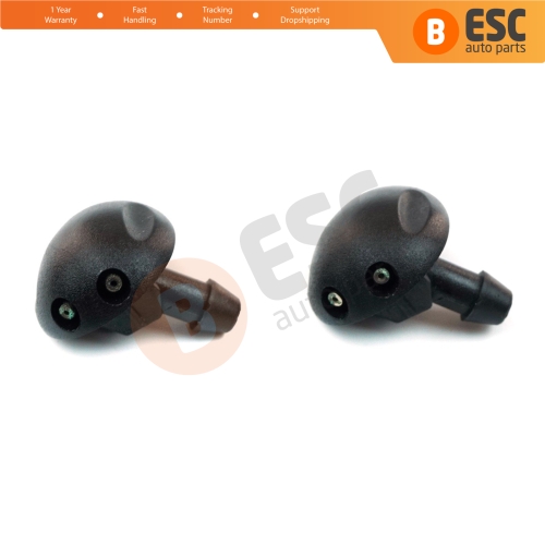 2 Pieces Front Windscreen Water Washer Nozzle Spray Jets 7700846456 for Renault Megane Scenic MK1 Dacia Logan