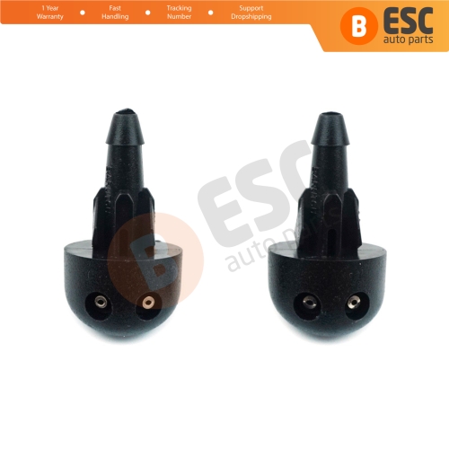 2 Pieces Front Windscreen Water Washer Nozzle Spray Jets 7700413545 for Renault Clio MK2