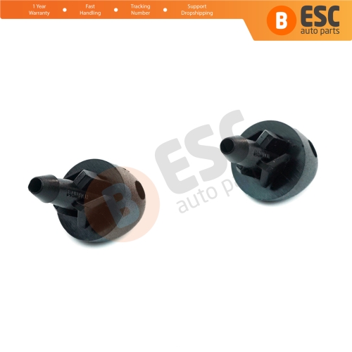 2 Pieces Front Windscreen Water Washer Nozzle Spray Jets 7700413545 for Renault Clio MK2