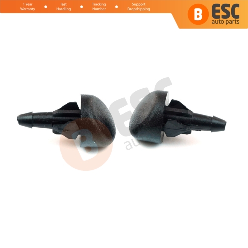 2 Pieces Front Windscreen Water Washer Nozzle Spray Jets 7700413545 for Renault Clio MK2