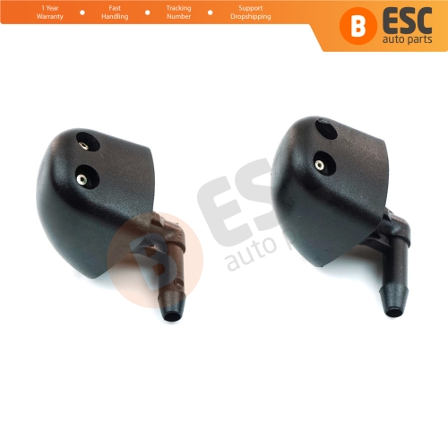 2 Pieces Front Windscreen Water Washer Nozzle Spray Jets 7700823915 for Renault Trafic Laguna 1 Kangoo Vivaro PriMastar