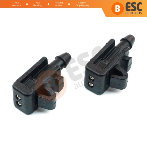 2 Pieces Front Windscreen Water Washer Nozzle Spray Jets 8200082347 for Renault Megane Scenic MK2