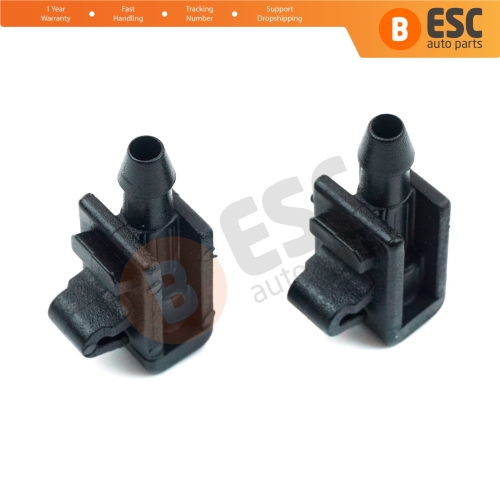 2 Pieces Front Windscreen Water Washer Nozzle Spray Jets 8200082347 for Renault Megane Scenic MK2