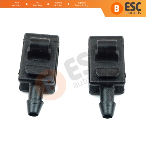 2 Pieces Front Windscreen Water Washer Nozzle Spray Jets 8200082347 for Renault Megane Scenic MK2