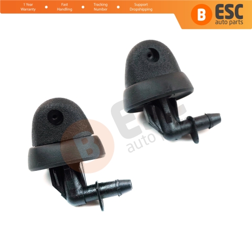 2 Pieces Rear Windscreen Water Washer Nozzle Spray Jets for Renault Trafic Laguna 1 Kangoo Vivaro PriMastar