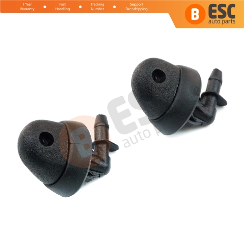 2 Pieces Rear Windscreen Water Washer Nozzle Spray Jets for Renault Trafic Laguna 1 Kangoo Vivaro PriMastar