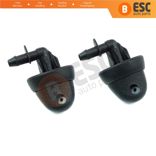 2 Pieces Rear Windscreen Water Washer Nozzle Spray Jets for Renault Trafic Laguna 1 Kangoo Vivaro PriMastar