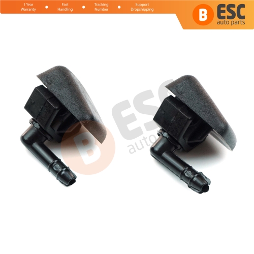 2 Pieces Front Windscreen Water Washer Nozzle Spray Jets 735277664 for Fiat Peugeot Citroen