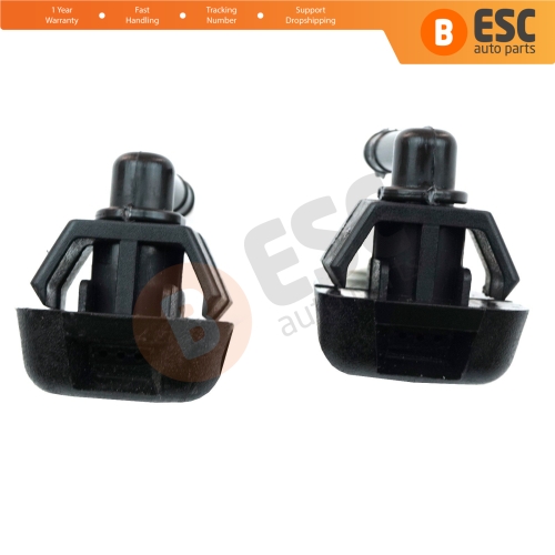 2 Pieces Front Windscreen Water Washer Nozzle Spray Jets 735277664 for Fiat Peugeot Citroen