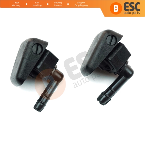 2 Pieces Front Windscreen Water Washer Nozzle Spray Jets 735277664 for Fiat Peugeot Citroen