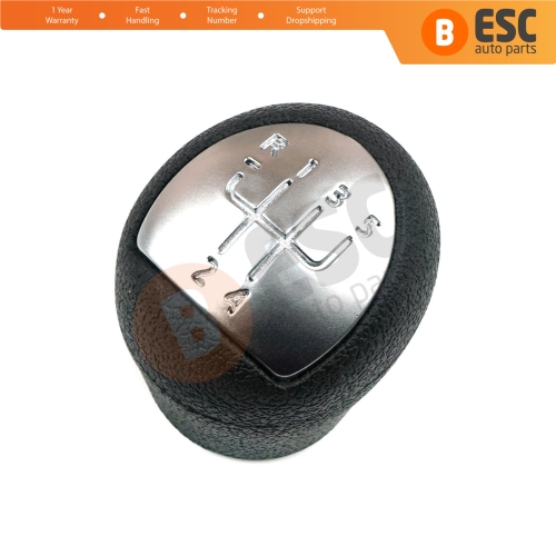 5 Speed Gear Shift Stick Knob 8200568122 Black Chrome For Renault Clio Kangoo Twingo Dacia Logan