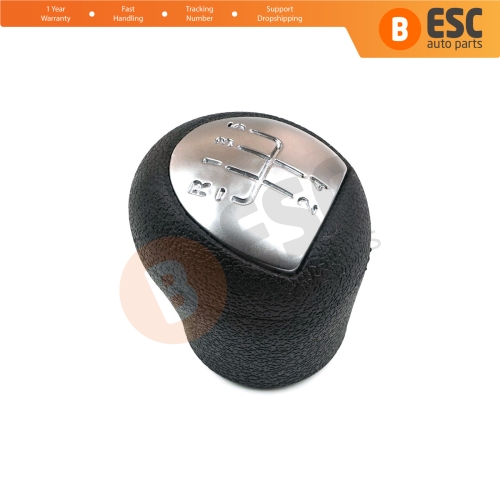 5 Speed Gear Shift Stick Knob 8200568122 Black Chrome For Renault Clio Kangoo Twingo Dacia Logan