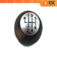 6 Speed Shift Gear Stick Knob 328650024R Chrome Black For Renault Dacia Nissan Opel