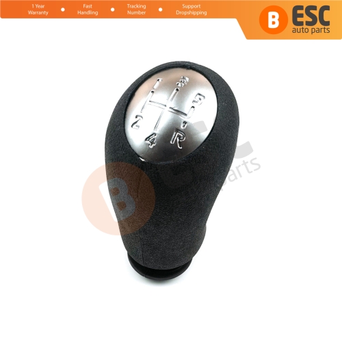 5 Speed Gear Shift Stick Knob 8200079112 Black Chrome for Renault Clio 3 Megane 2 Scenic 2