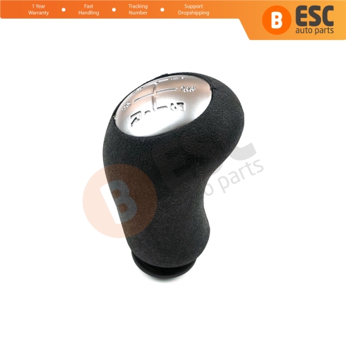 5 Speed Gear Shift Stick Knob 8200079112 Black Chrome for Renault Clio 3 Megane 2 Scenic 2