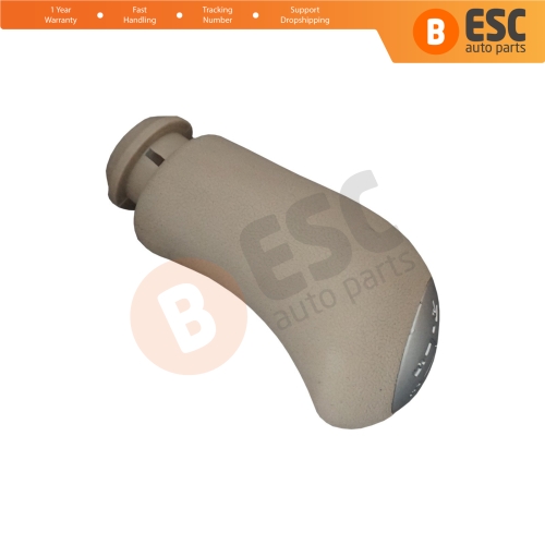 5 Speed Gear Shift Stick Knob 8200079112 Beige Chrome for Renault Clio 3 Megane 2 Scenic 2