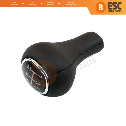 5 Speed Gear Shift Stick Knob Black Leather XS4R 7217 AA 1069044 for Ford Focus 1998-2005