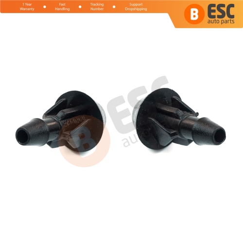 2 Pieces Front Windscreen Water Washer Nozzle Spray Jets for Peugeot 106 205 306 506 Renault 5