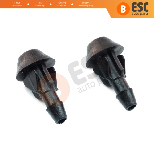 2 Pieces Front Windscreen Water Washer Nozzle Spray Jets for Peugeot 106 205 306 506 Renault 5