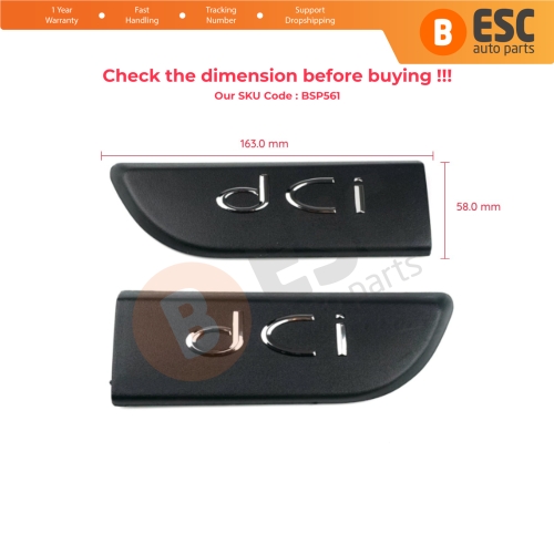 2 Pieces DCI Badge Emblem 8200717150 Left Right For Renault Megane MK2 Scenic MK2