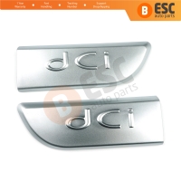 2 Pieces Chrome DCI Badge Emblem 8200717150 Left Right For Renault Megane MK2 Scenic MK2