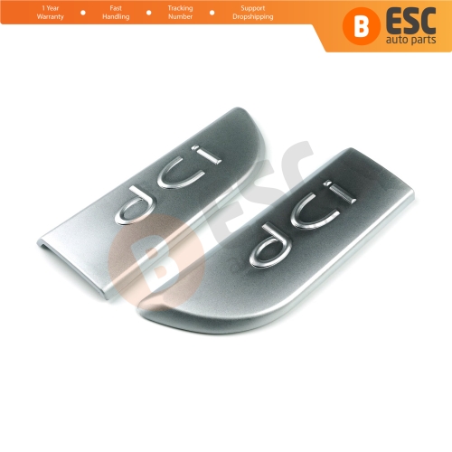 2 Pieces Chrome DCI Badge Emblem 8200717150 Left Right For Renault Megane MK2 Scenic MK2