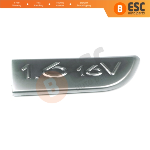 Chrome 1.6 16V Badge Emblem 8200209130 Right For Renault Megane MK2 Scenic MK2