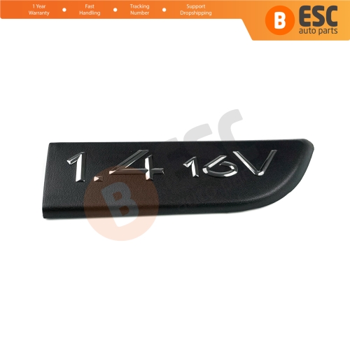 Black 1.4 16V Badge Emblem 8200209128 Right For Renault Megane MK2 Scenic MK2