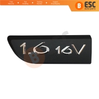 Black 1.6 16V Badge Emblem 8200209130 Left For Renault Megane MK2 Scenic MK2