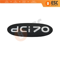 Black dci 70 Badge Monogram Emblem for Renault Kangoo 1998-2007 8200120852