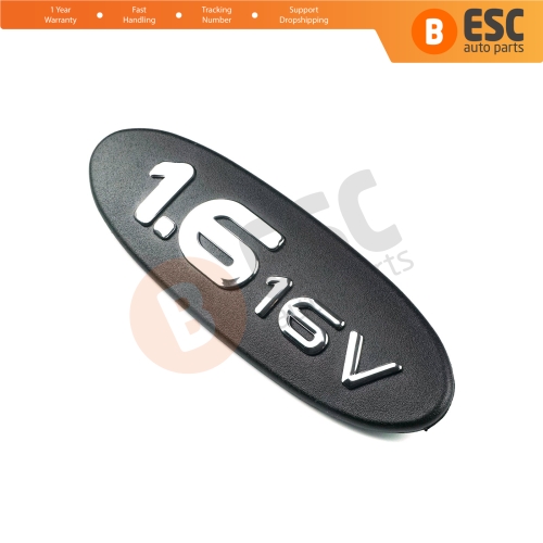 Black 1.6 16V Badge Monogram Emblem 7700432873 for Renault Megane MK1 Scenic 1996 1999