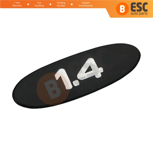 Black 1.4 Badge Monogram Emblem for Renault Clio