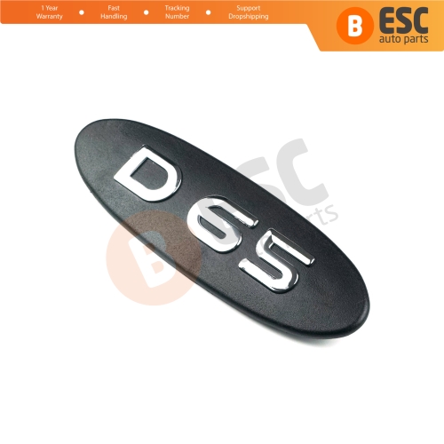 Black D65 Badge Monogram Emblem for Renault Kangoo 1998-2005 7700310092