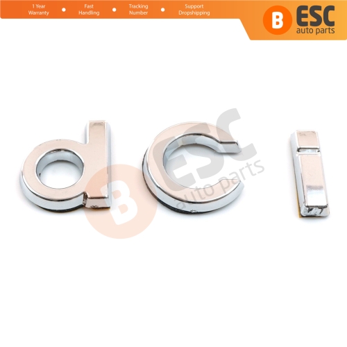 Chrome dci Badge Monogram Emblem for Renault Megane MK3 Clio MK4 Duster