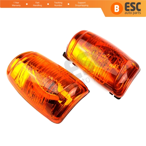 Side Door Wing Mirror Amber Indicator Lamp Lens 1847390 1847388 Left Right for Ford Transit 2013-On