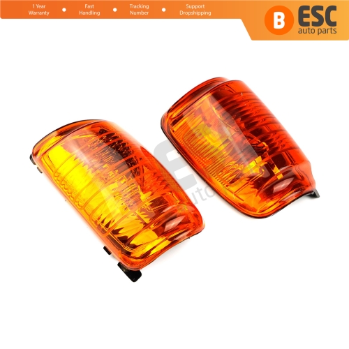 Side Door Wing Mirror Amber Indicator Lamp Lens 1847390 1847388 Left Right for Ford Transit 2013-On