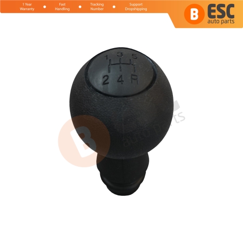 5 Speed Gear Shift Stick Knob Black for Fiat Doblo MK1 2000-2009