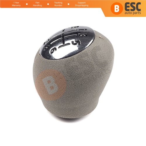 6 Speed Shift Stick Knob 328650024R Chrome Gray For Renault Dacia Nissan Opel