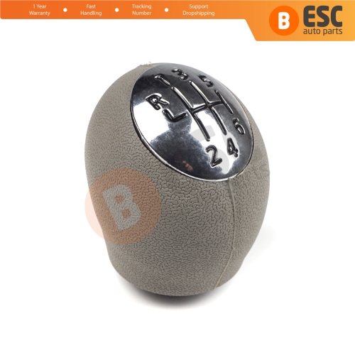 6 Speed Shift Stick Knob 328650024R Chrome Gray For Renault Dacia Nissan Opel