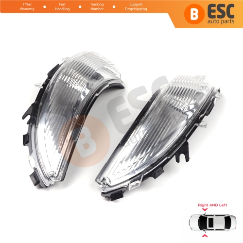 Side Mirror Indicator Right and Left Lens 261659450R 261604623R for Renault Clio MK4 Captur