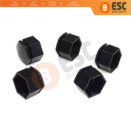 5 Pieces Car Wheel Bolt Screw Cover 1008208 Black Plastic Cap for Vauxhall Opel GM 21.40 mm* 22 mm