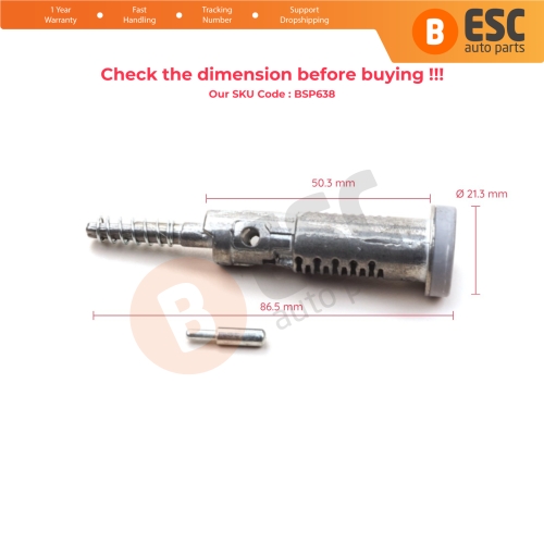 Ignition HU46 Lock Cylinder Shaft For Opel Astra