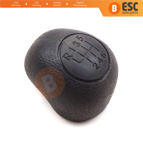 6 Speed Gear Shift Stick Knob 2403.EQ Black For Peugeot Boxer Ducato Jumper Relay MK3